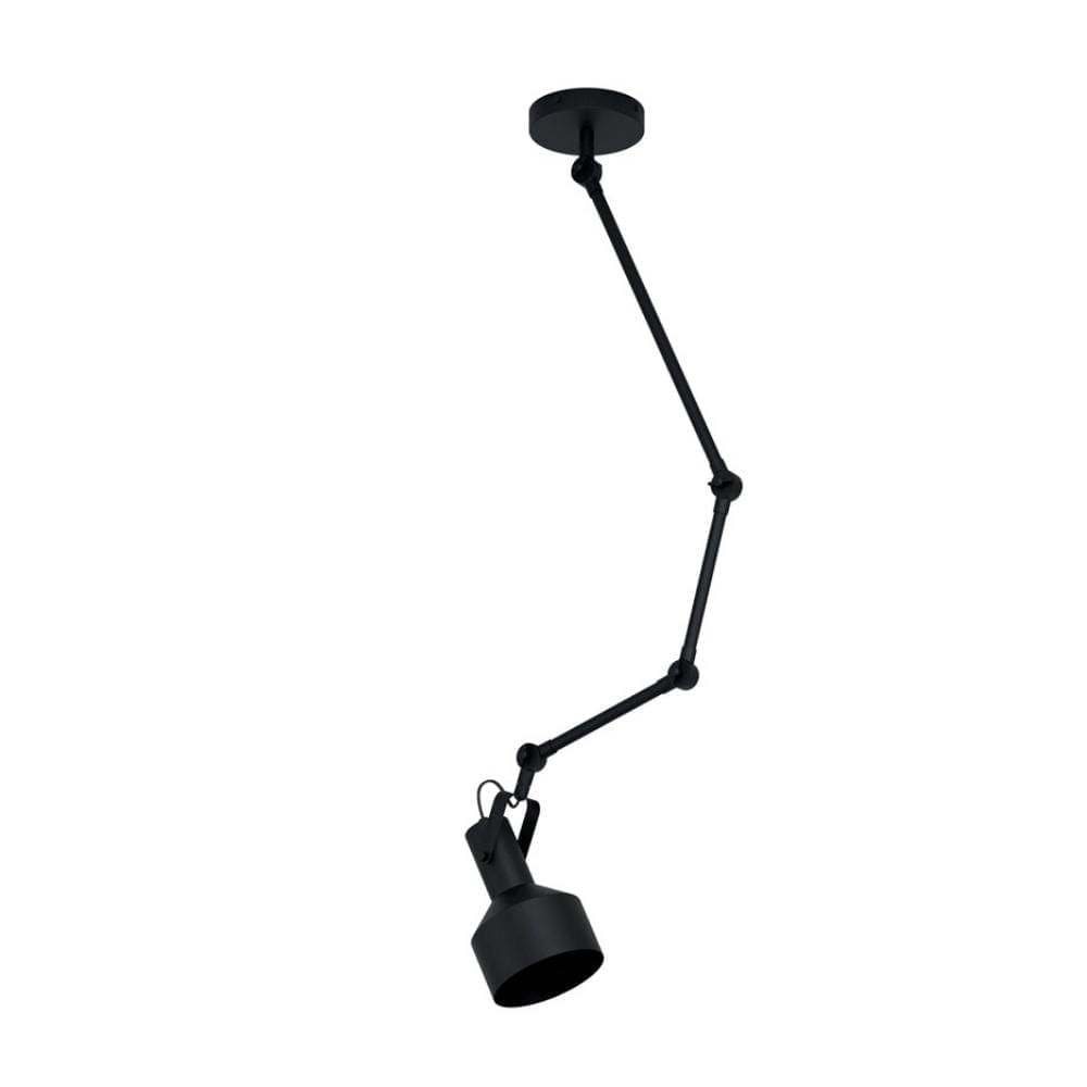 Lámpara de Techo Eglo Takeley E27 28w Acero Negro 1 Luz