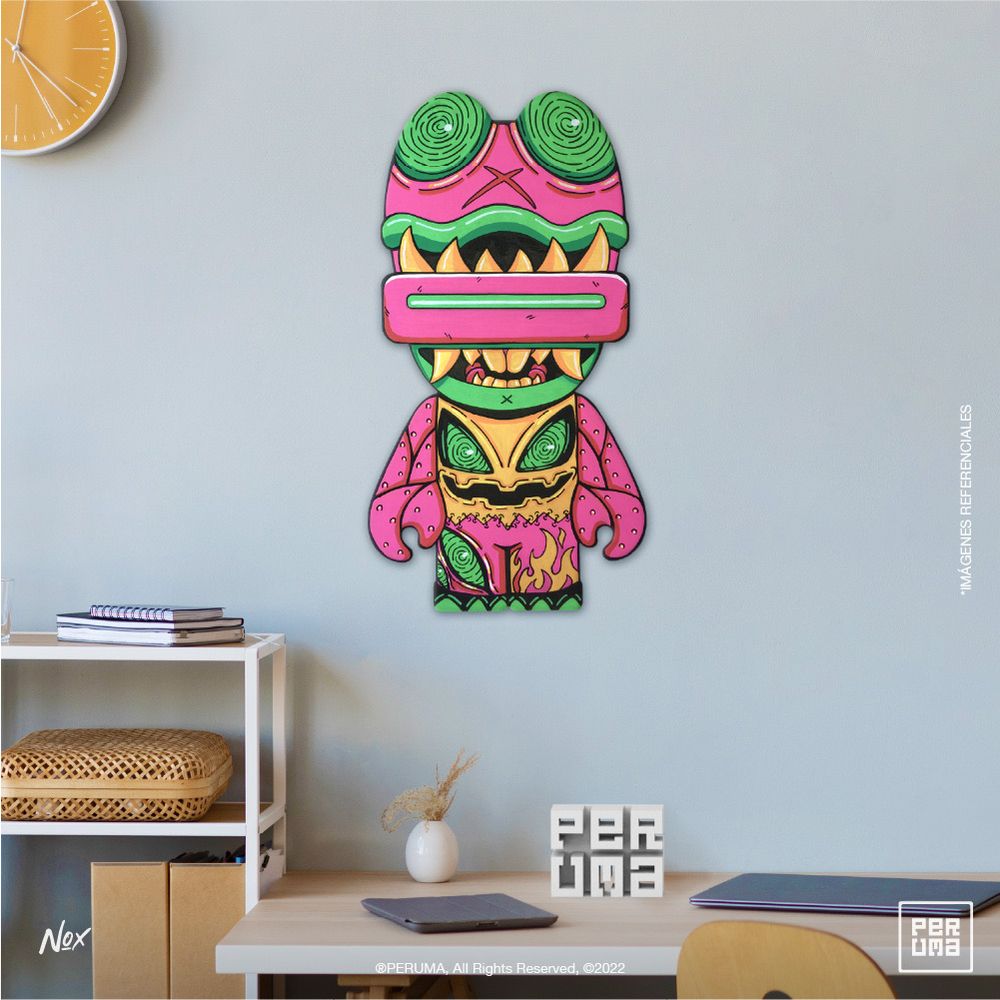 Cuadro Decorativo Peruma Chapak x Mapachinski 49x27 cm