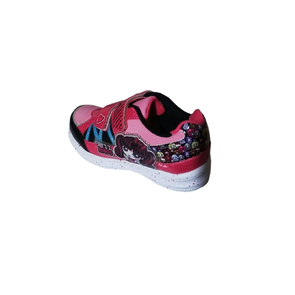 Zapatillas Deportivas Niña Monster High Minis Con luces Color Rosado Talla  29 - Oechsle