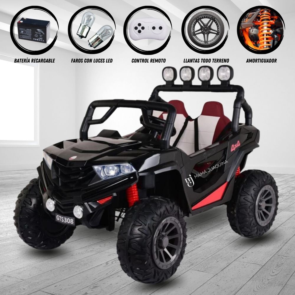 Carro a Bater a 4 x 4 King UTV VOLTAGE Todo Terreno Negro I