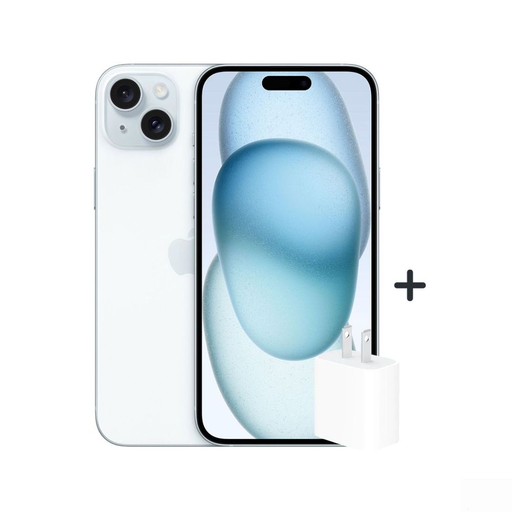 Iphone 15 128GB (CHIP FISICO) + Dado 20W - AZUL