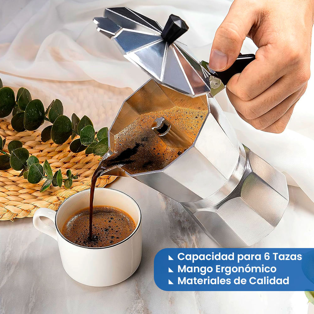 Cafetera Italiana Cubana de Café Moka 6 Tazas I Oechsle - Oechsle