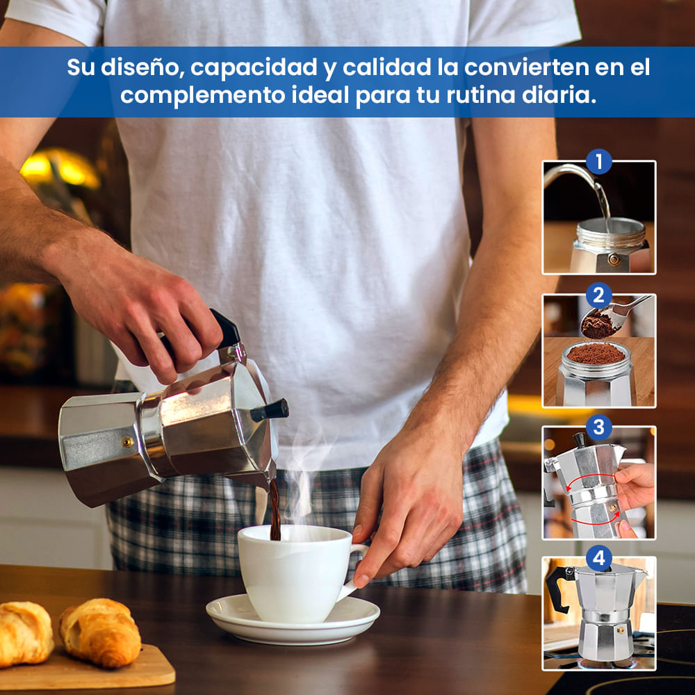 Cafetera Italiana Eléctrica ¡Te garantizará un perfecto y auténtico café  italiano!