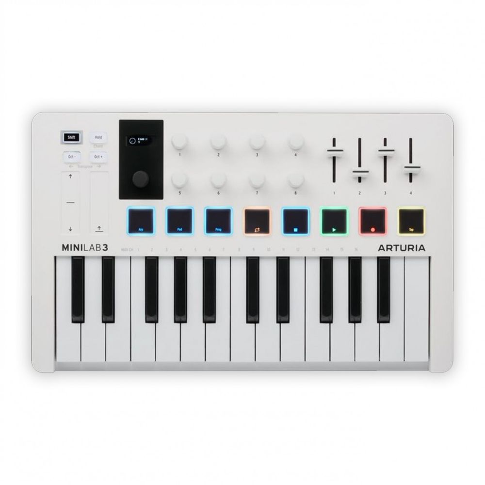 Controlador MIDI Arturia Minilab 3 Blanco