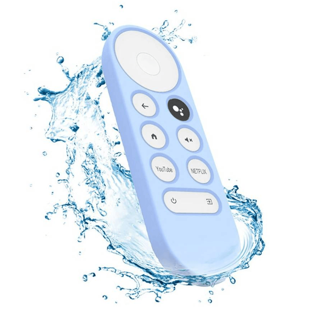 Funda Sikai de Silicona para Control Chromecast 4 Google Tv / Celeste