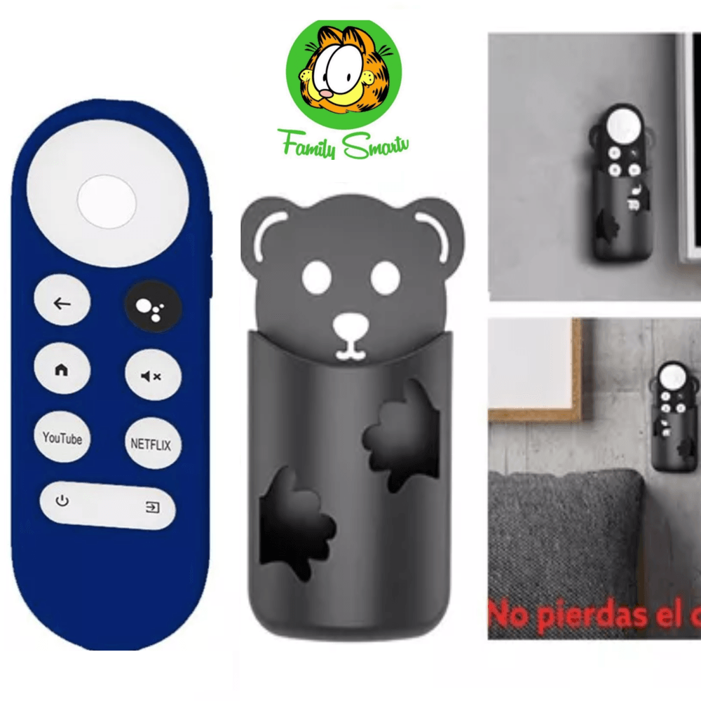 Funda Sikai de Silicona para Control Chromecast Google Tv Portacontrol Azul Marino