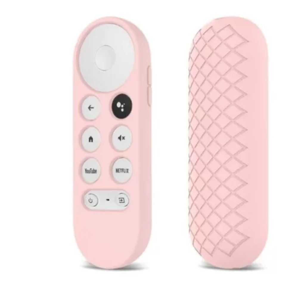 Funda Sikai de Silicona para Control Chromecast 4 Google Tv / Rosado