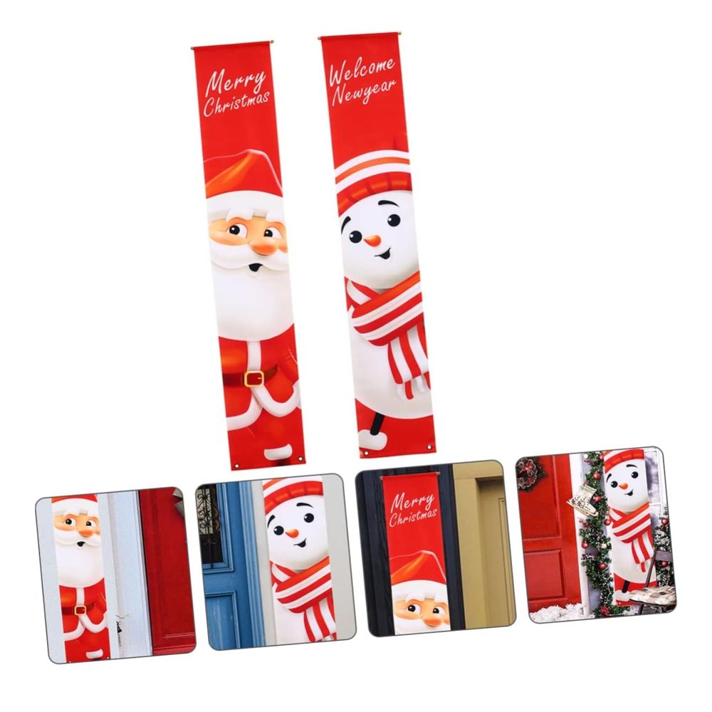 Set Banner Navideños Colgantes Pancartas Decoración I Oechsle