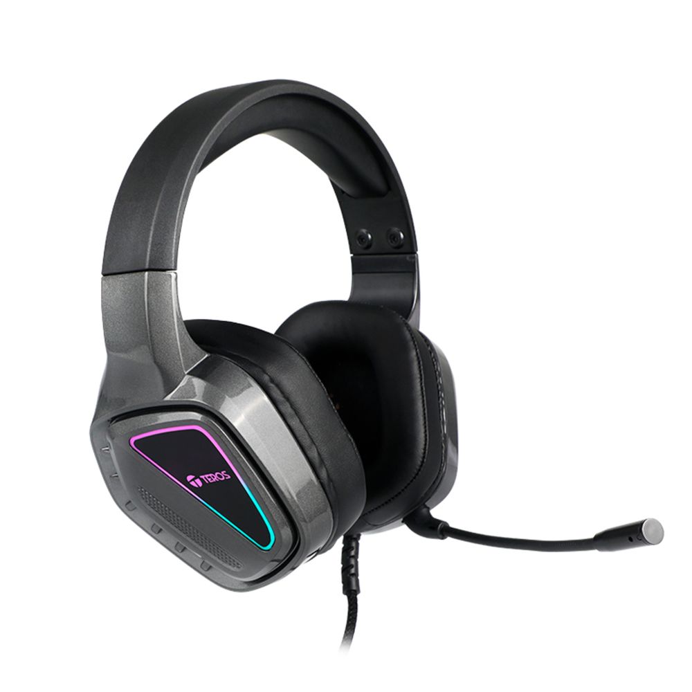 Auriculares Gaming TEROS TE-8171N Estéreo Micrófono Luces RGB