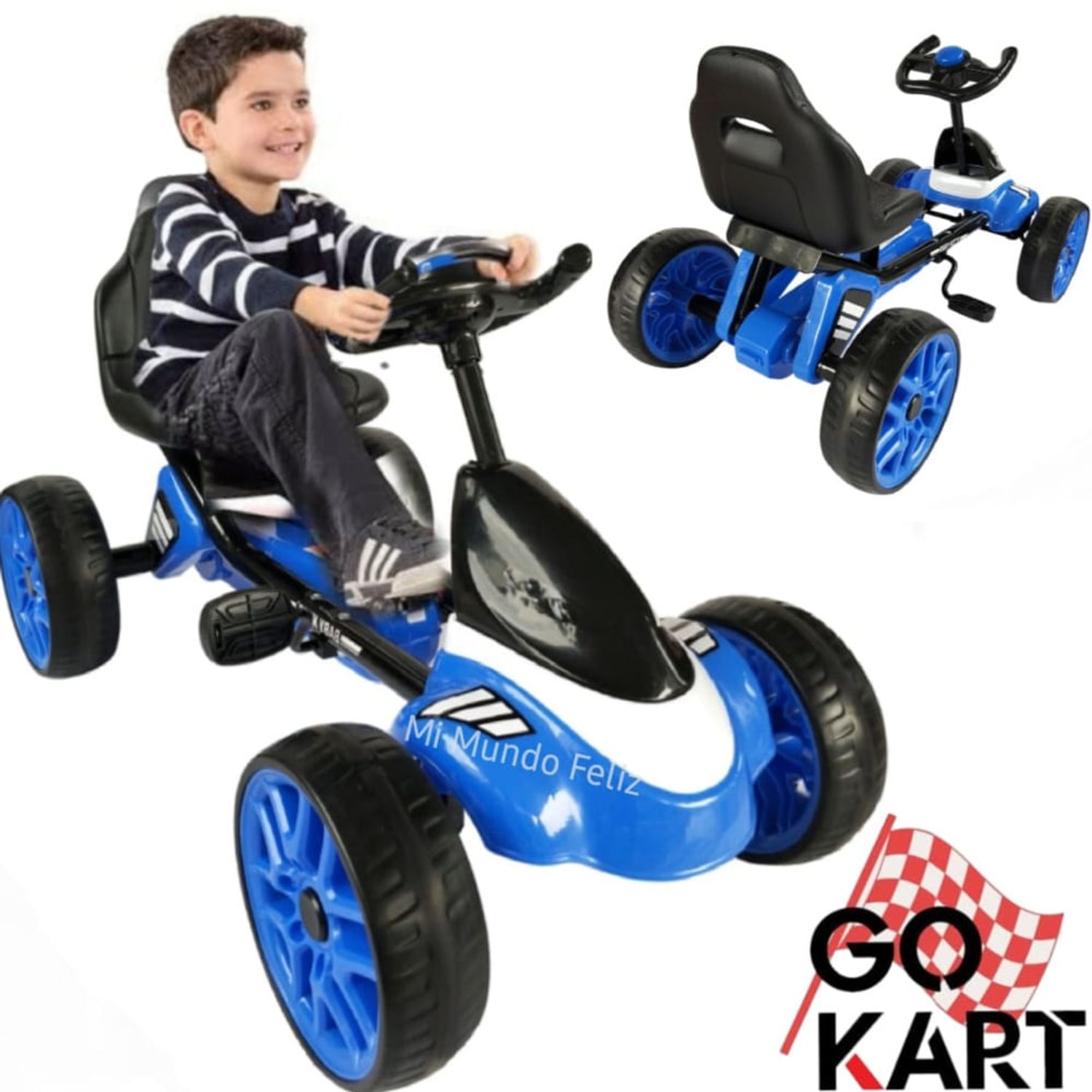 Go kart de pedales para niños y niñas