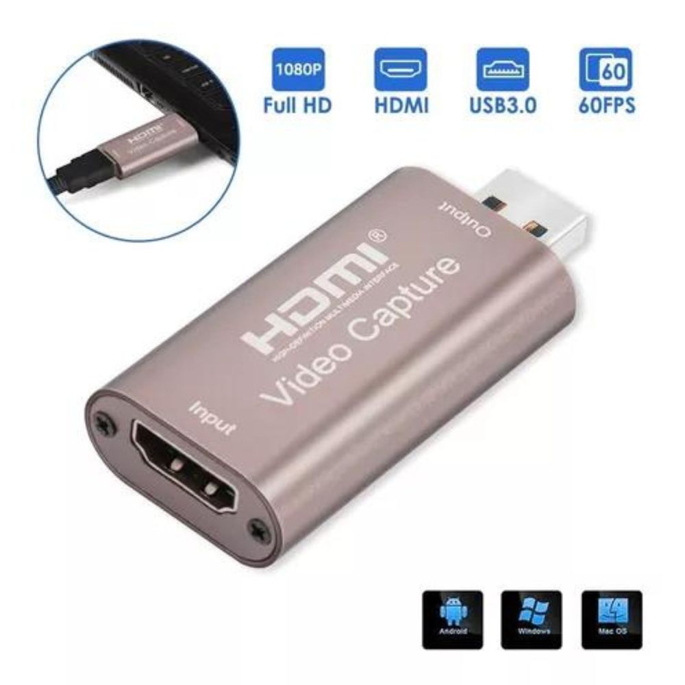 Capturador de Video HDMI a USB Full HD1080p