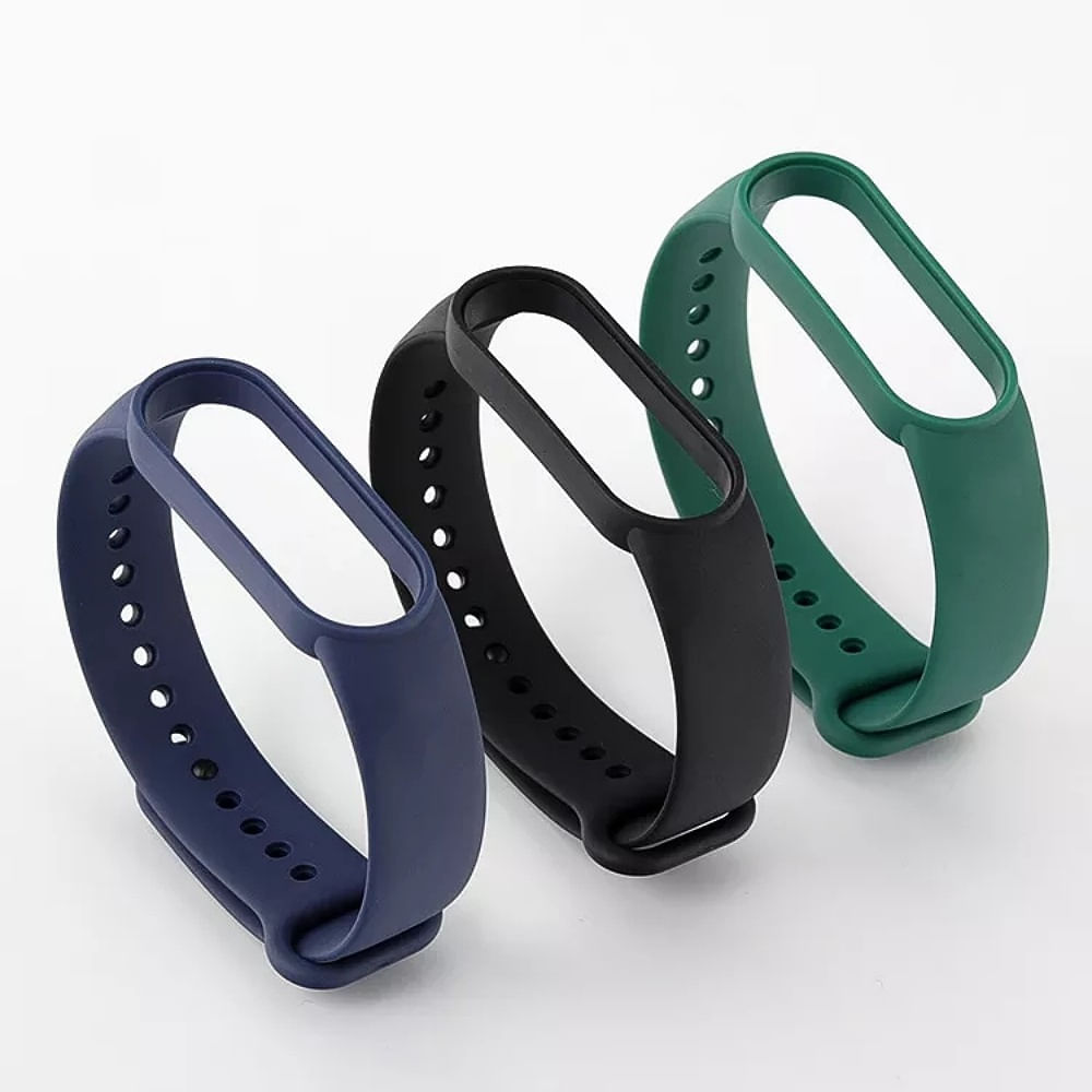 Correa de Silicona para Xiaomi mi Band 7 - PACK 3 CORREAS