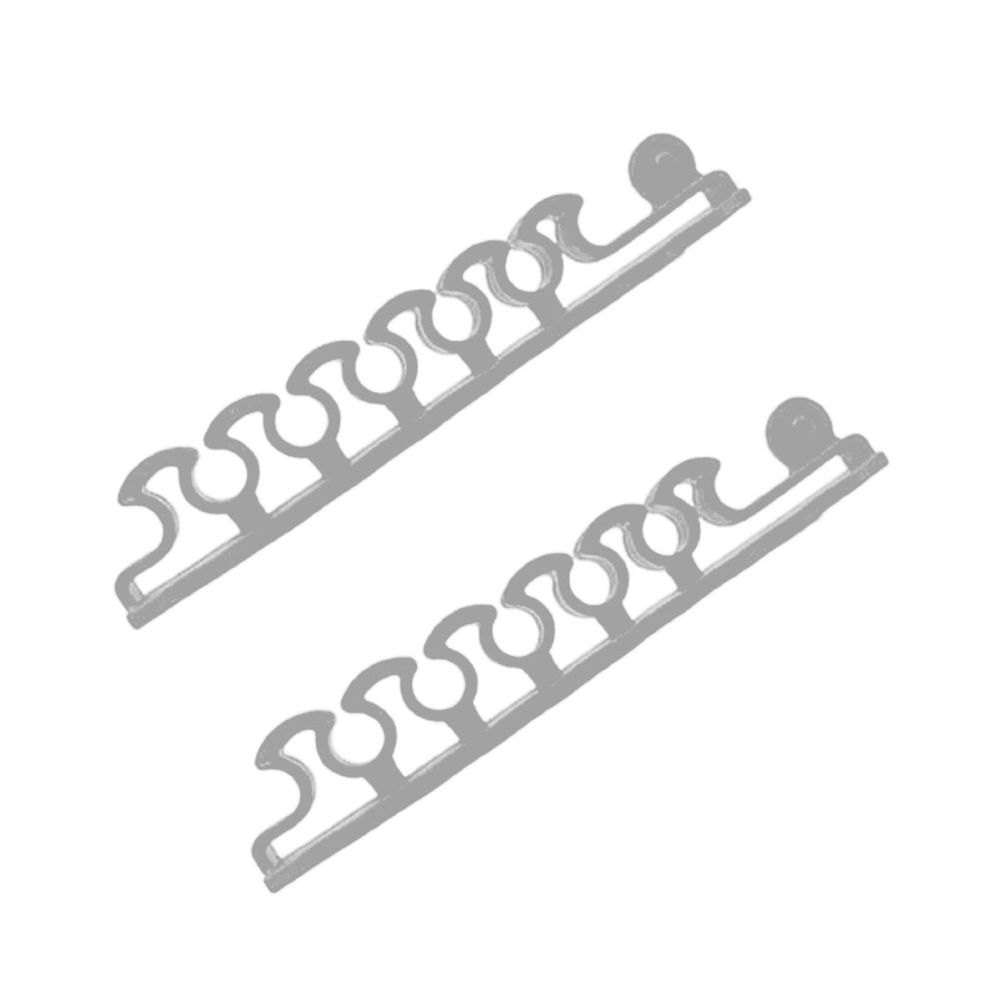 Organizador de Cables Adherente Para Escritorio Oficina Blanco x2