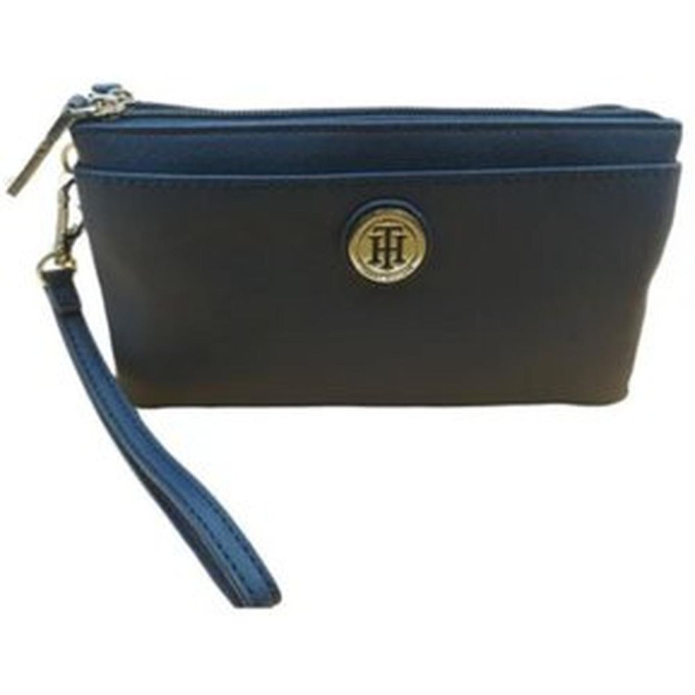 Wrislet o Cartera de mano tipo Billetera Tommy Hilfiger - Negro