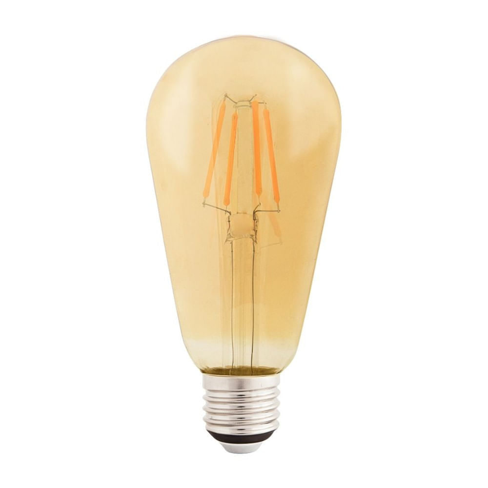 Foco led Vintage Tramotina St64 4w luz amarilla Tramontina