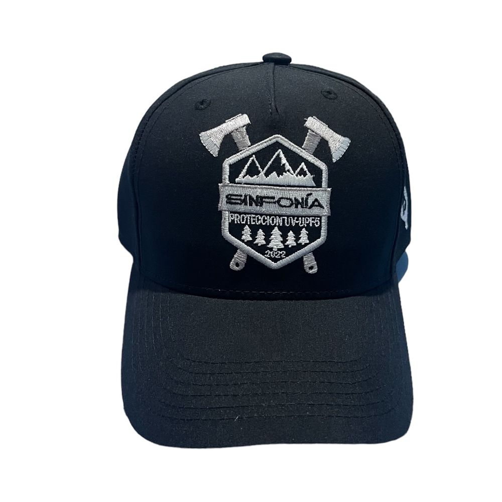 Gorro Sinfonia Clasico Escudo Hachas Uv-UPF50 Negro
