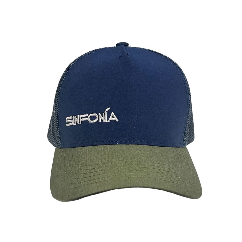 Gorro Sinfonia Con Malla Uv-UPF50 Azul y Verde