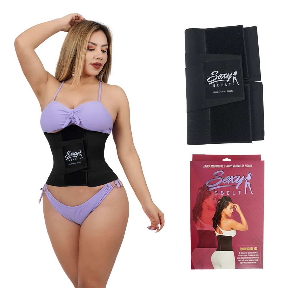 Fajas reductoras modeladoras cintura corsé TALLA XL COLOR NEGRO