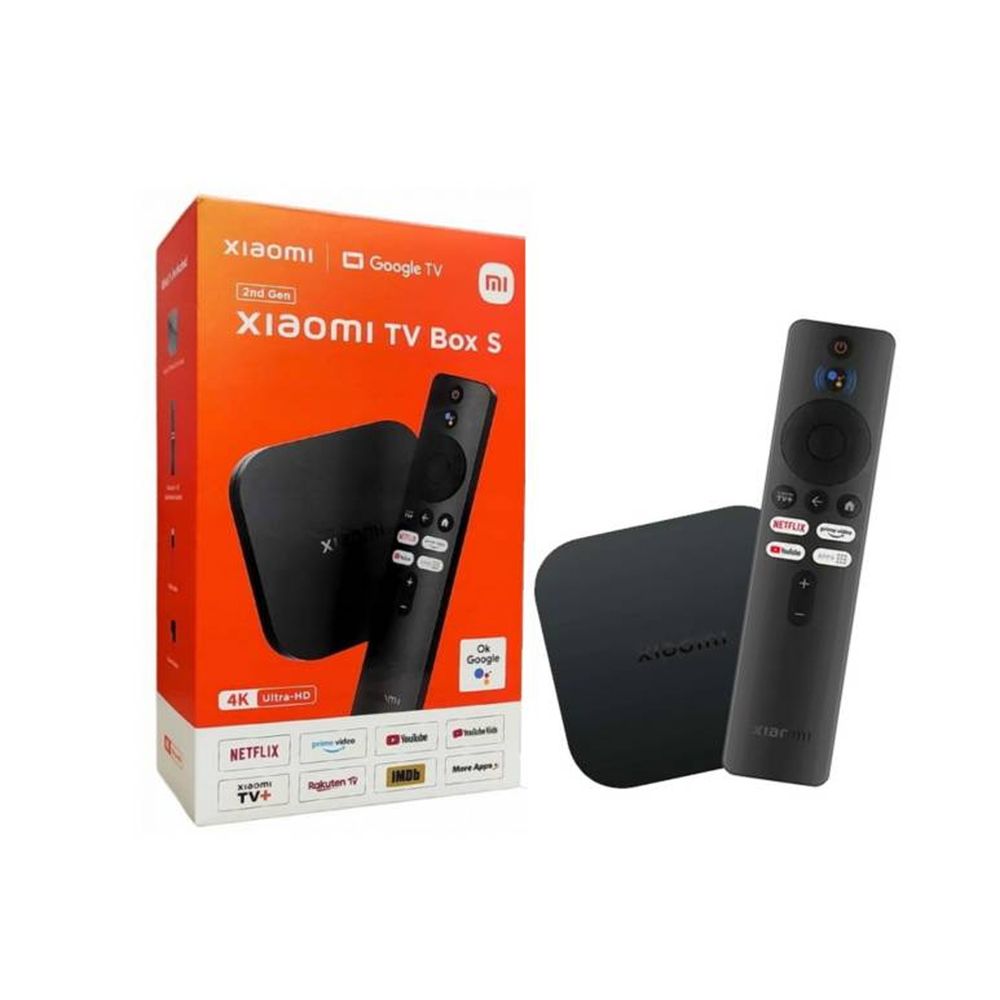 Xiaomi Mi Box S 2da Generación con Google TV 4K UHD- Negro