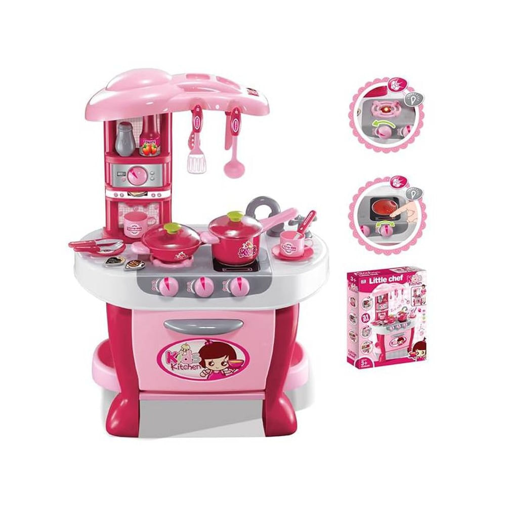 Cocina Para Niñas Little Chef de 31 Piezas I Oechsle Oechsle