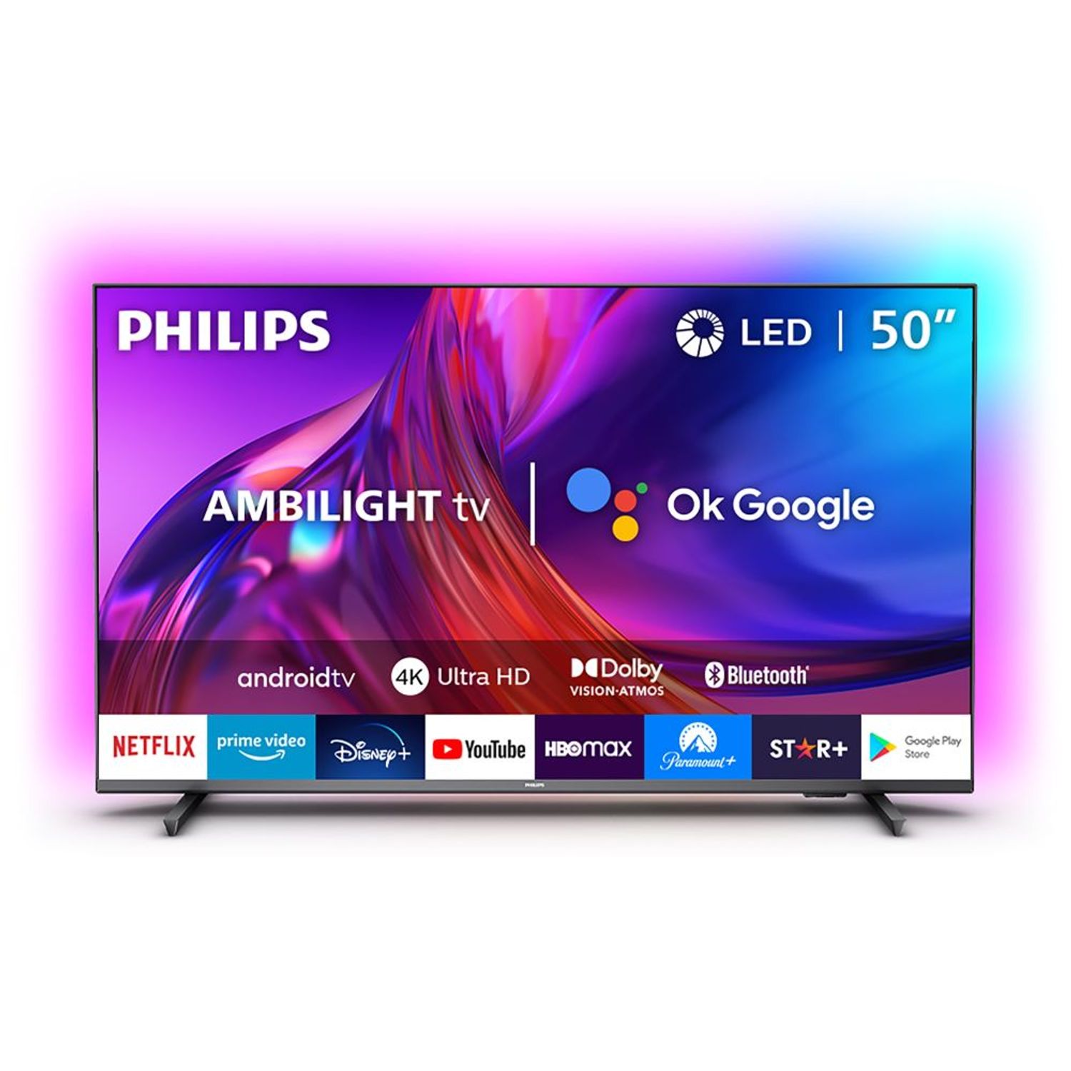 TV LED Ambilight 4K 50126cm Philips (50PUS7906) - Kit-M