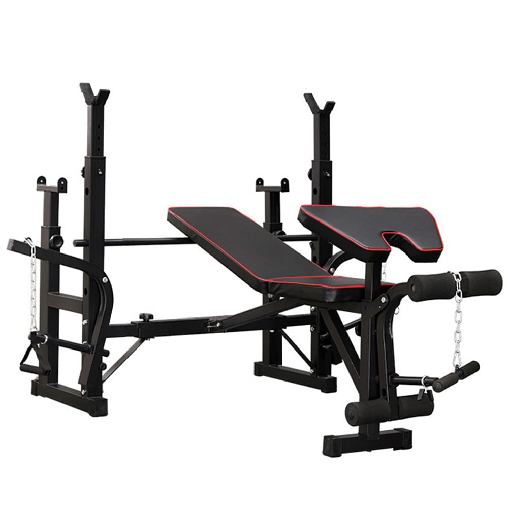 Banca Multifuncional Doble Rack Real Fitness