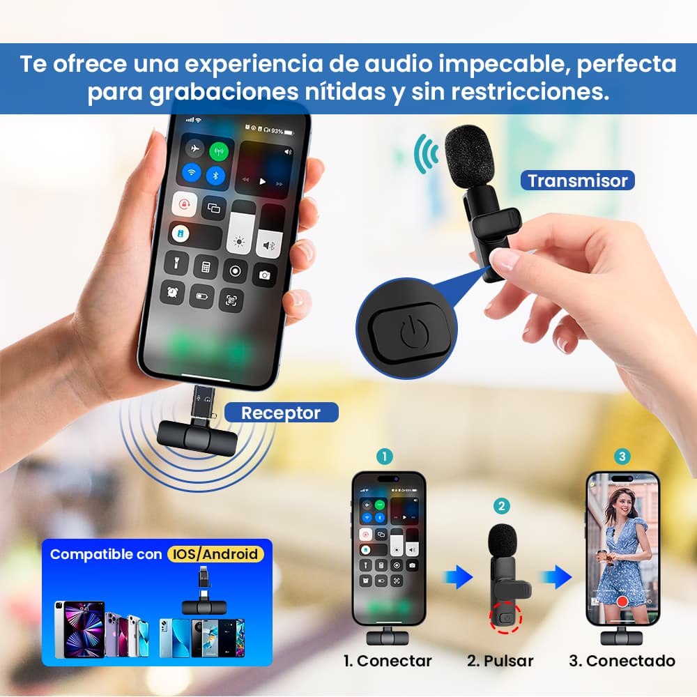 GENERICO Microfono Inalambrico K8 para Android Tipo C