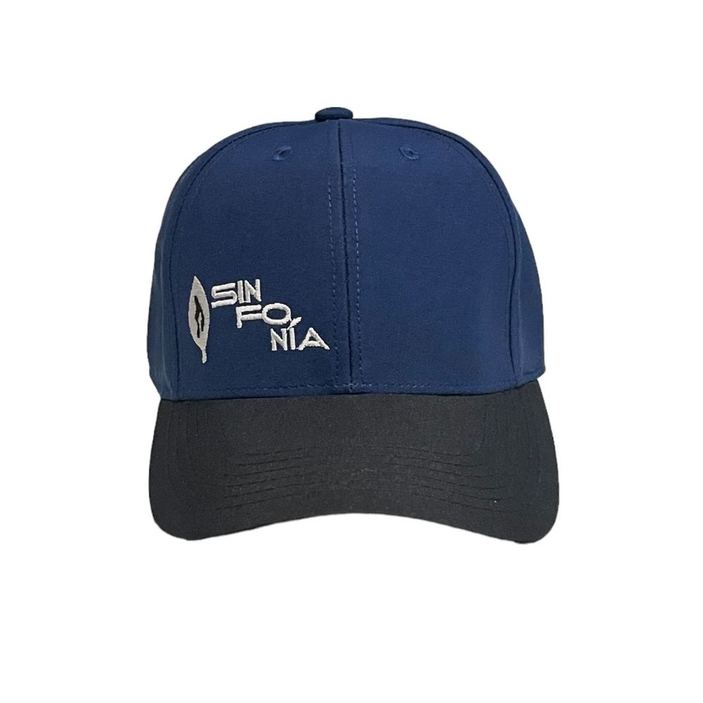 Gorro Sinfonia Clasico Logo Hoja Uv-UPF50 Azul y Negro
