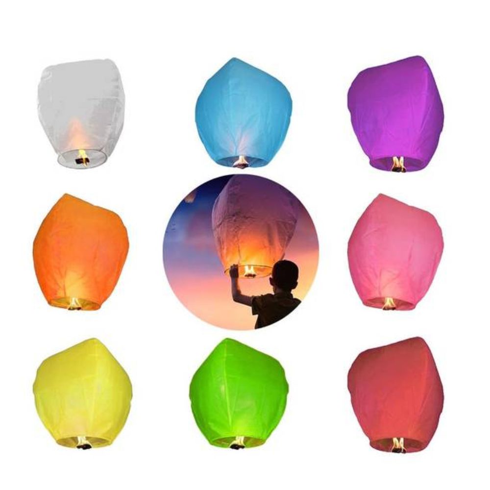 Pack 3 Globos Luminosos de Deseos Linterna Voladora China