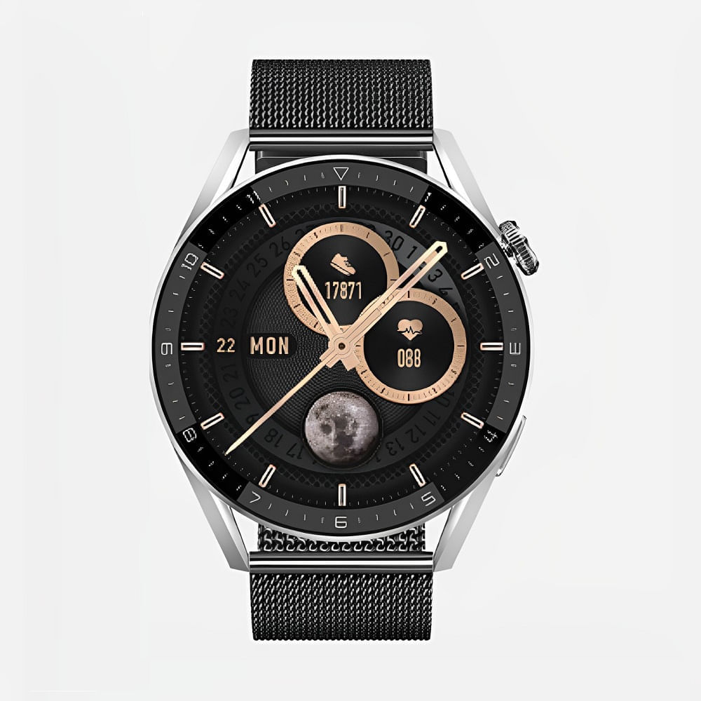 Smartwatch Delux HW28 Negro NFC SIRI GPS Alta Gama