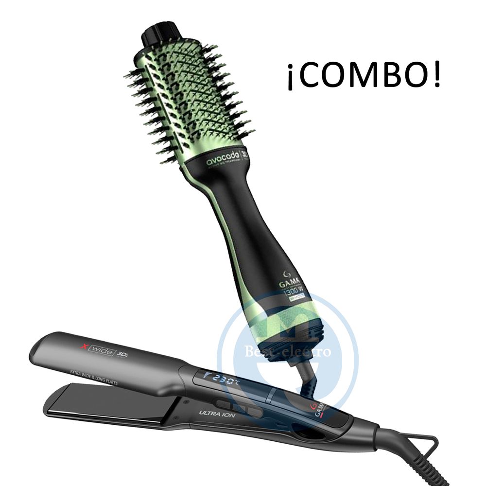Combo Gama Alisadora BECHS0000001479 y Cepillo Secador