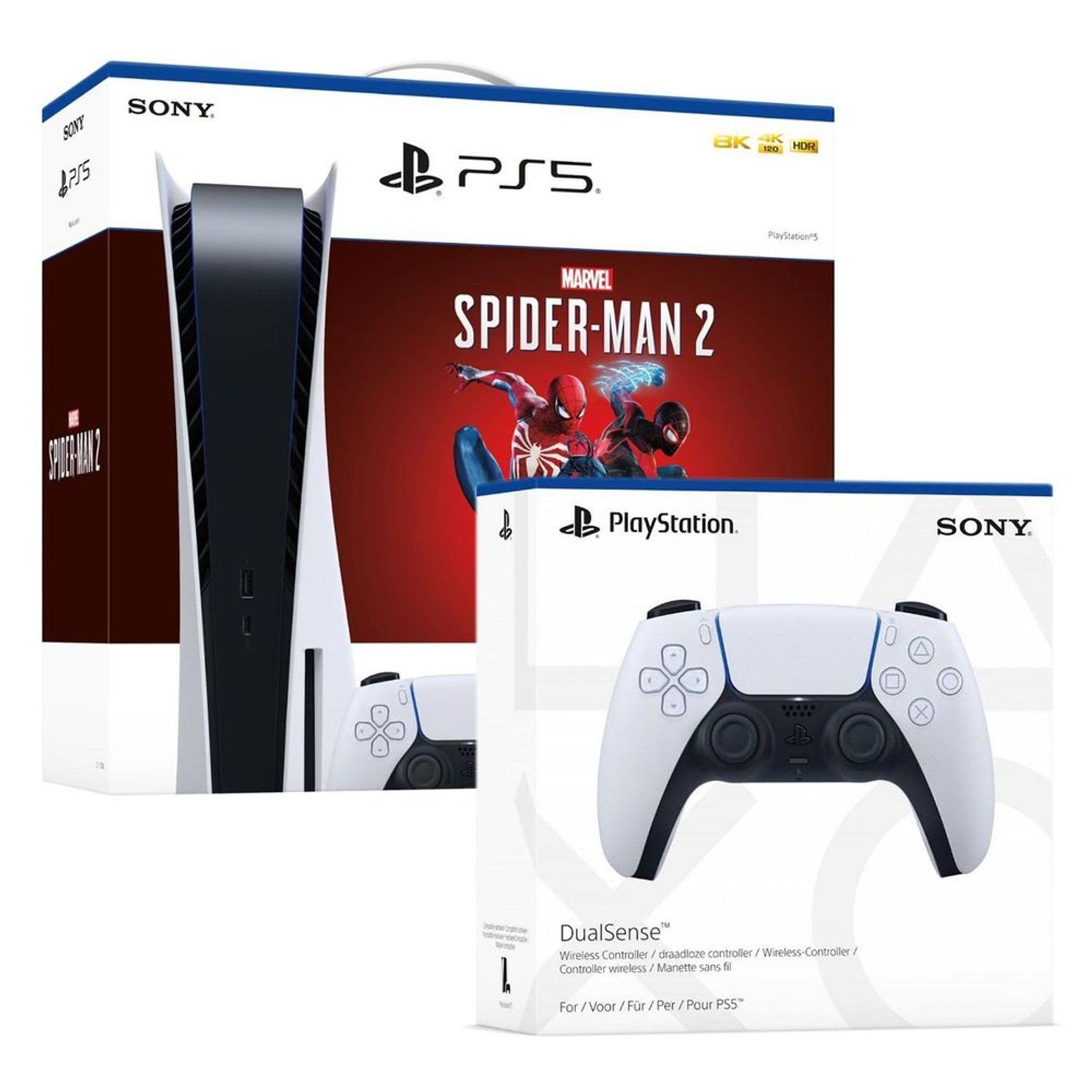 Consola PS5 Bundle Spiderman 2 + Mando PS5 Blanco - Oechsle
