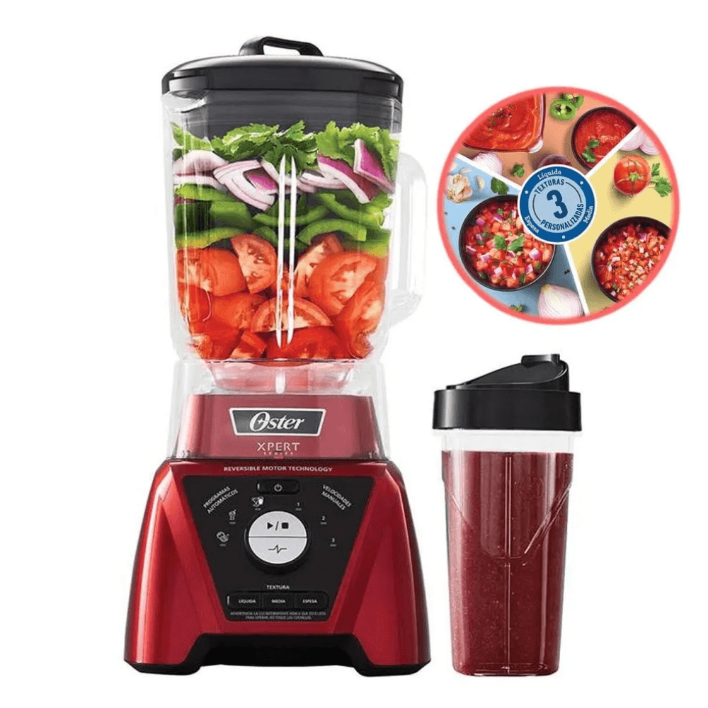 Licuadora Oster Expert con vaso blend`N GO BLST3B RPG -ROJO