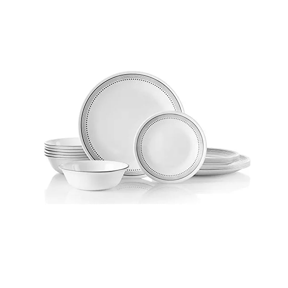 Vajilla Corelle 12 Piezas Mistyc Gray