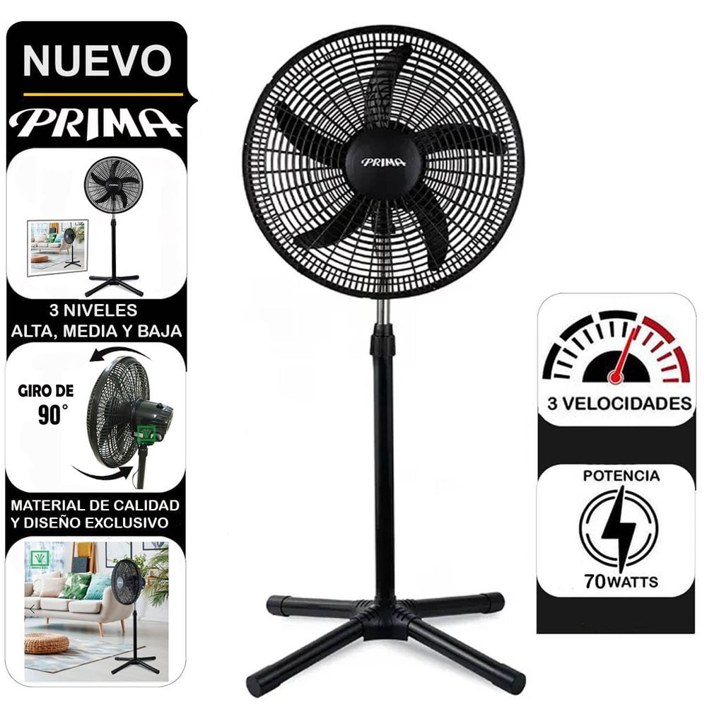 Ventilador de Pedestal Prima 18"" 70 Watts YL-1805-P