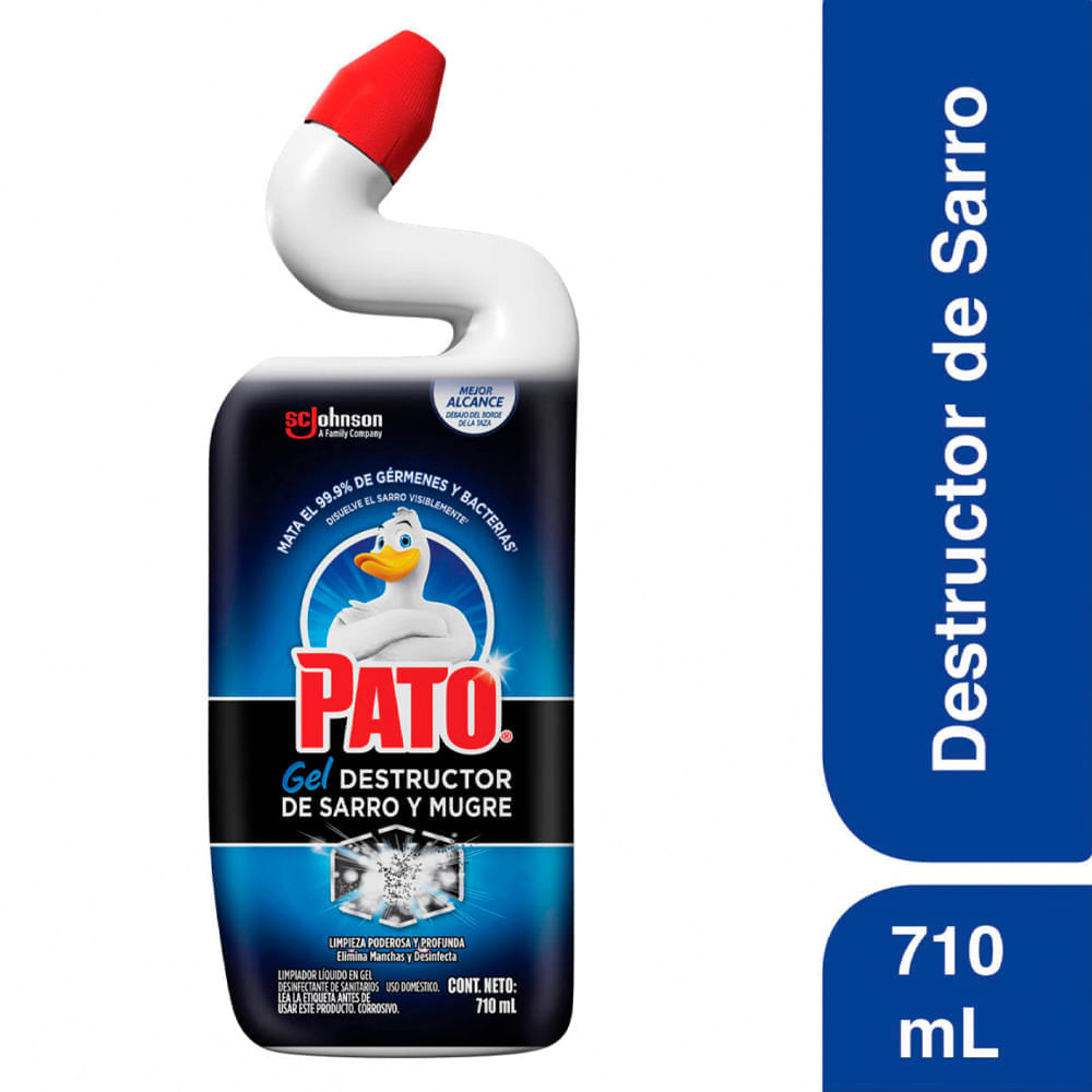 Desinfectante Baño PATO Líquido Destructor Sarro y Mugre Frasco 710ml