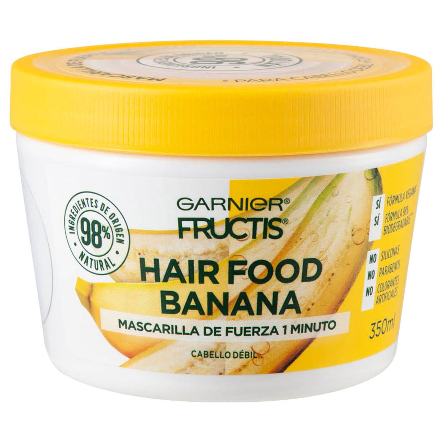 FRUCTIS Hair Food Plátano Pote 350ml -
