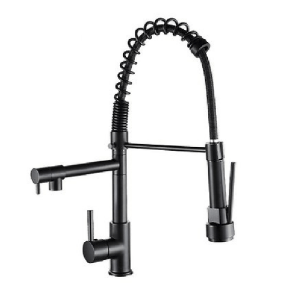 Mezcladora moderno para cocina con resorte LC MC304-33301 Negro