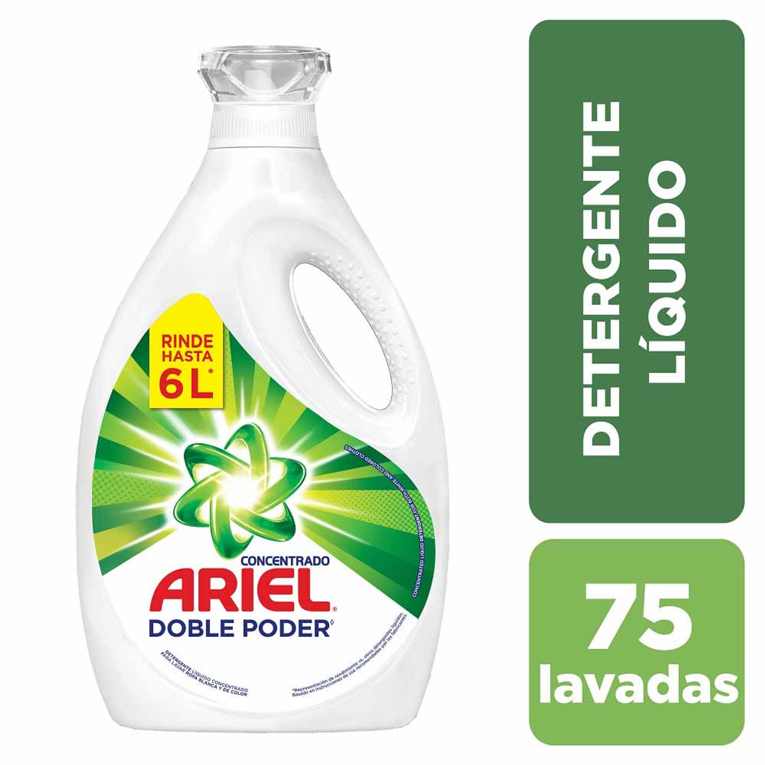 Detergente Líquido ARIEL Concentrado Galonera 3L - Oechsle