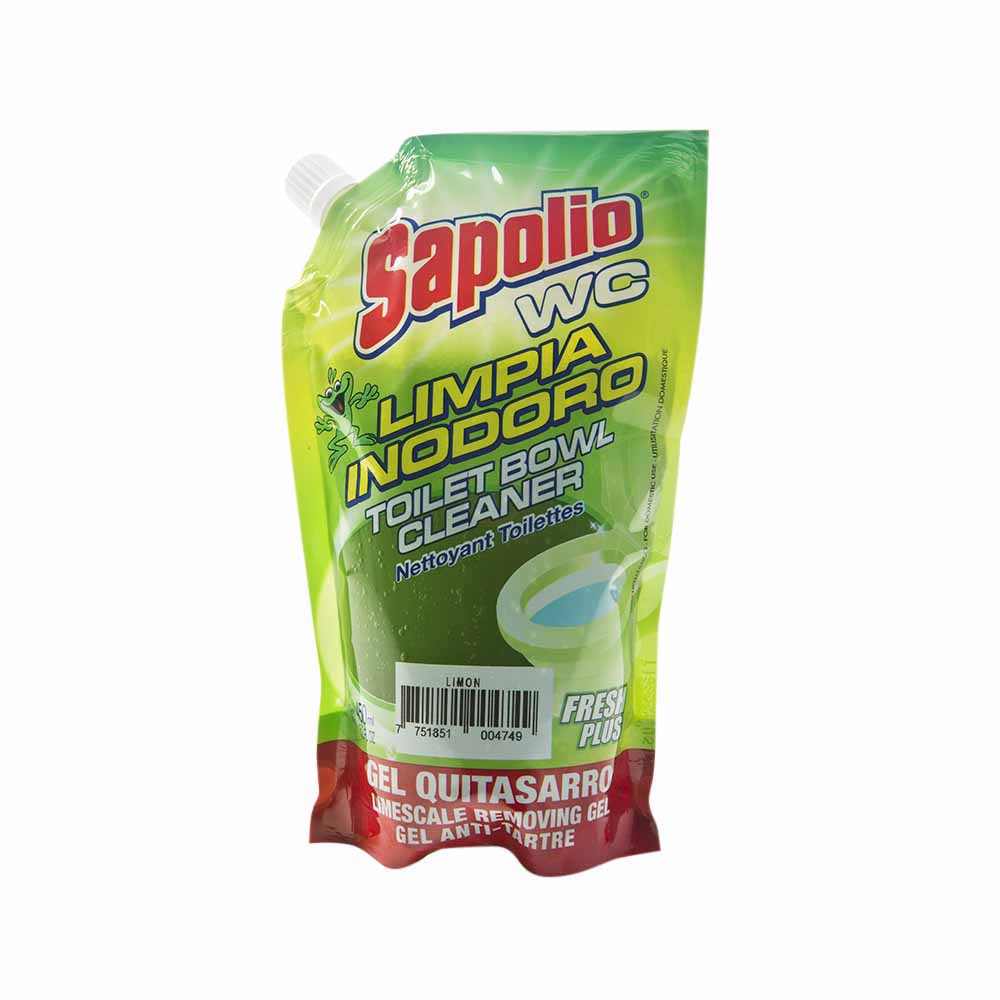 Limpia Inodoro SAPOLIO WC Desinfectante Limón Doypack 450ml