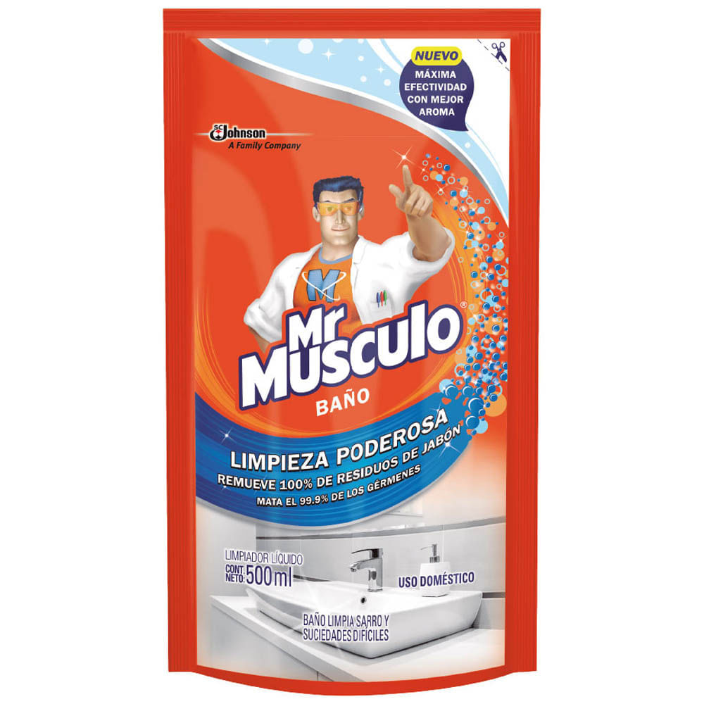 Desinfectante Líquido de Baño MR. MÚSCULO Repuesto Doypack 500ml