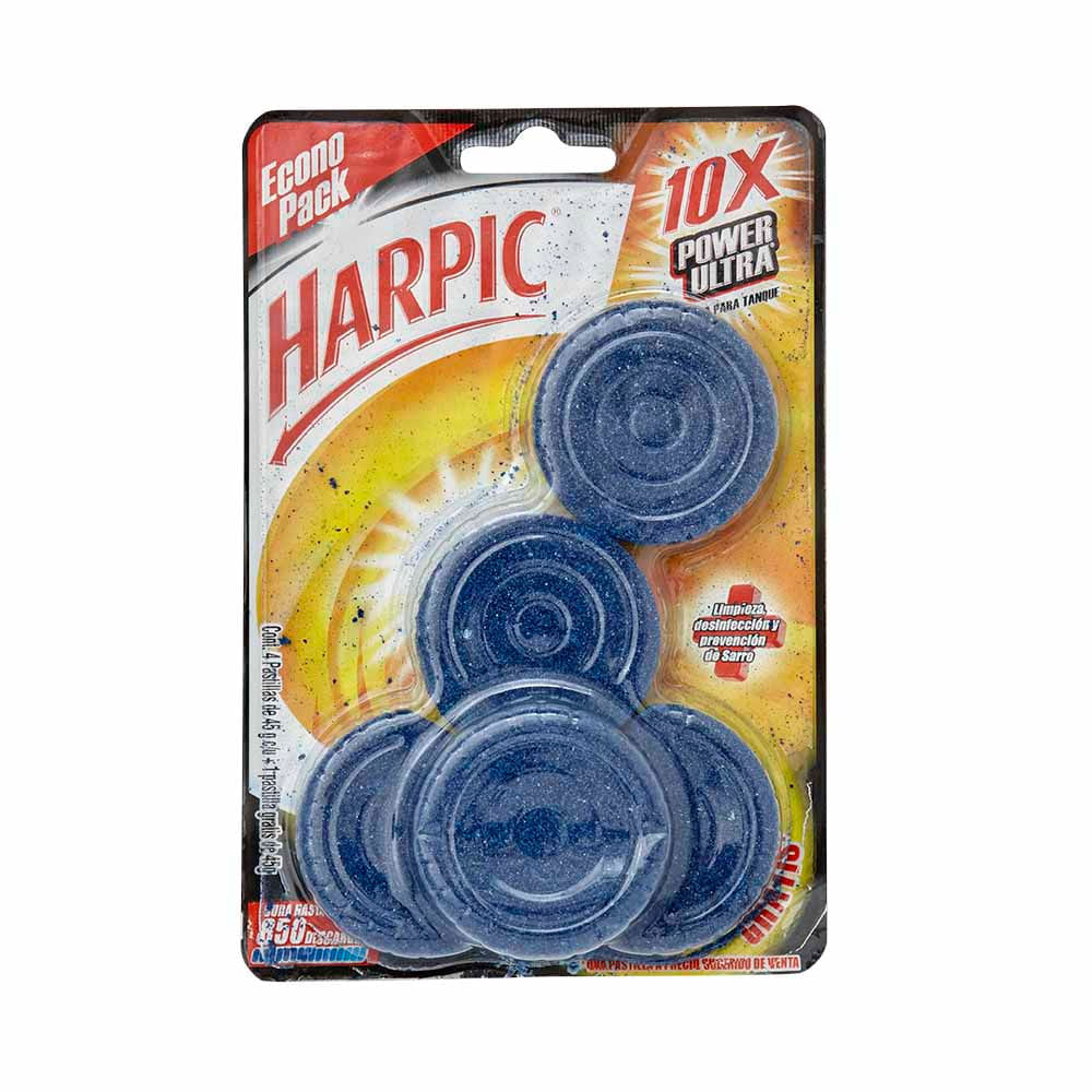 Desinfectante de Baño en Pastilla HARPIC Power Ultra 45g Paquete 5un
