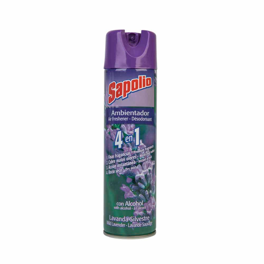 Ambientador en Spray SAPOLIO Lavanda Frasco 396ml