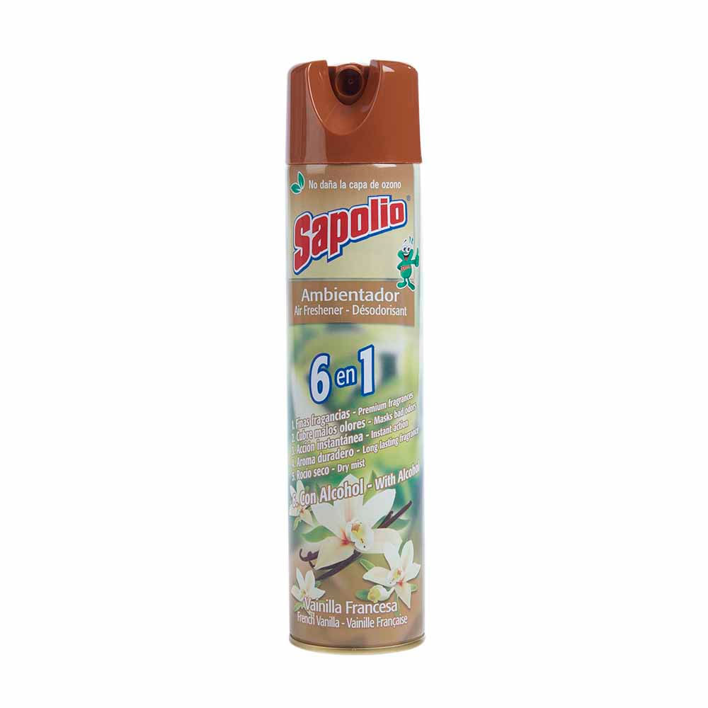 Ambientador en spray SAPOLIO Vainilla francesa Frasco 360Ml