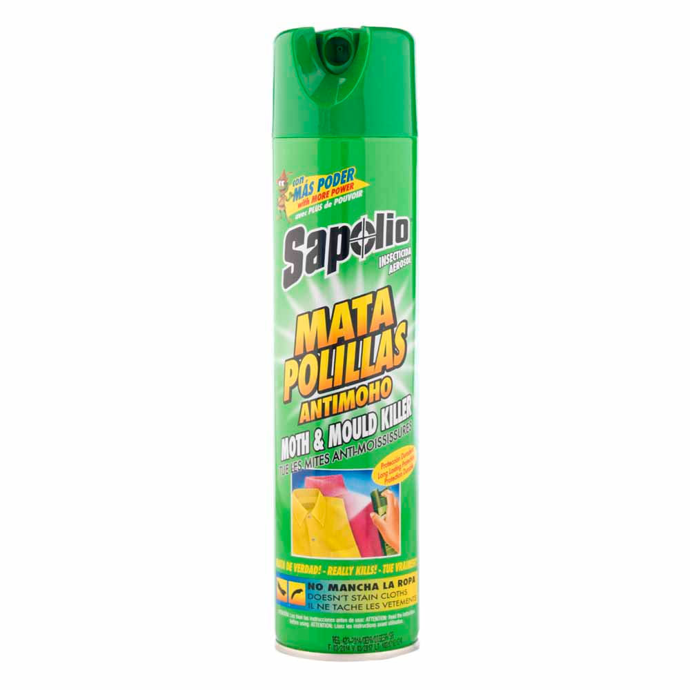 Insecticida Aerosol SAPOLIO Mata Polillas Frasco 360ml