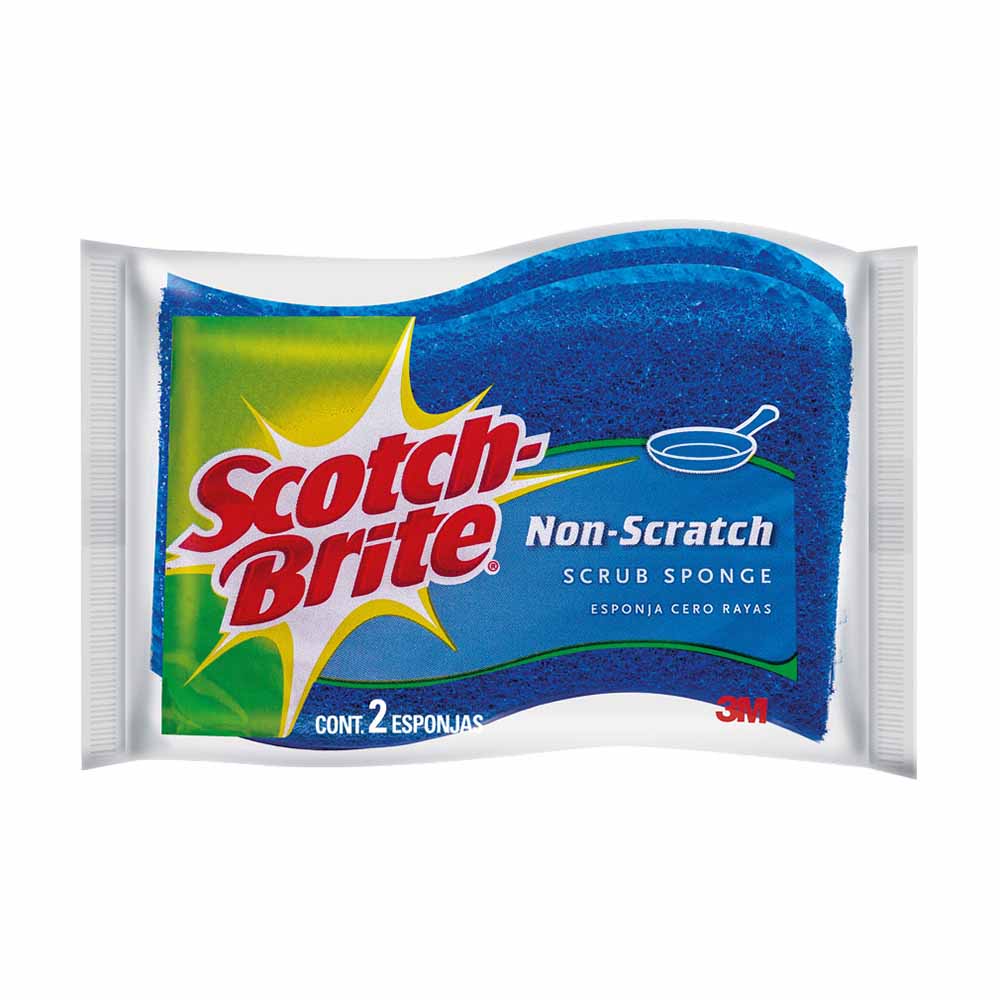 Esponja SCOTCH BRITE Celulosa Cero Rayas Paquete 3un