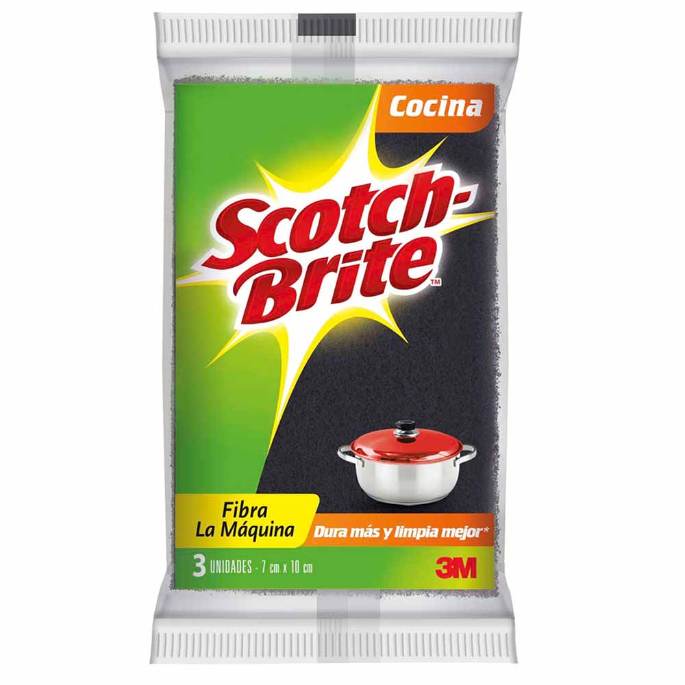 Esponja SCOTCH-BRITE La máquina Paquete 3un