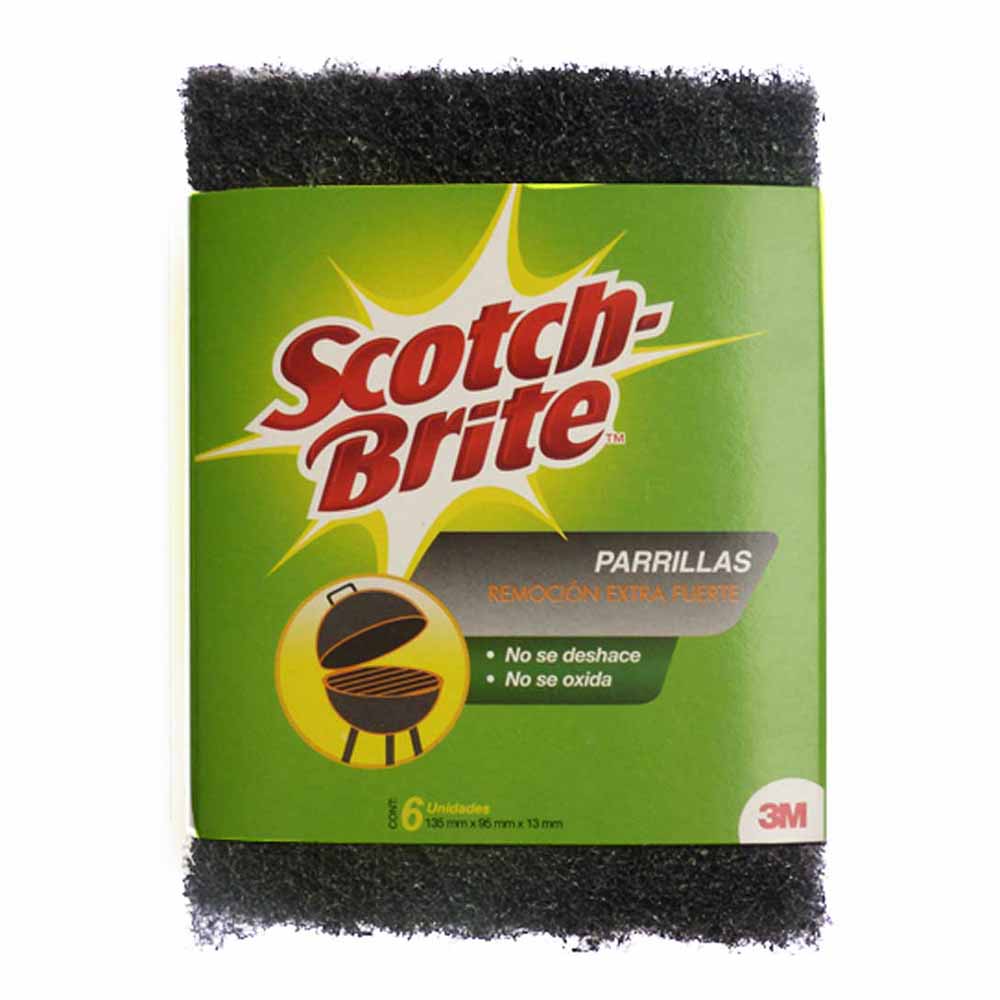 Esponja Scotch-Brite Parrillera Paquete 6 unds