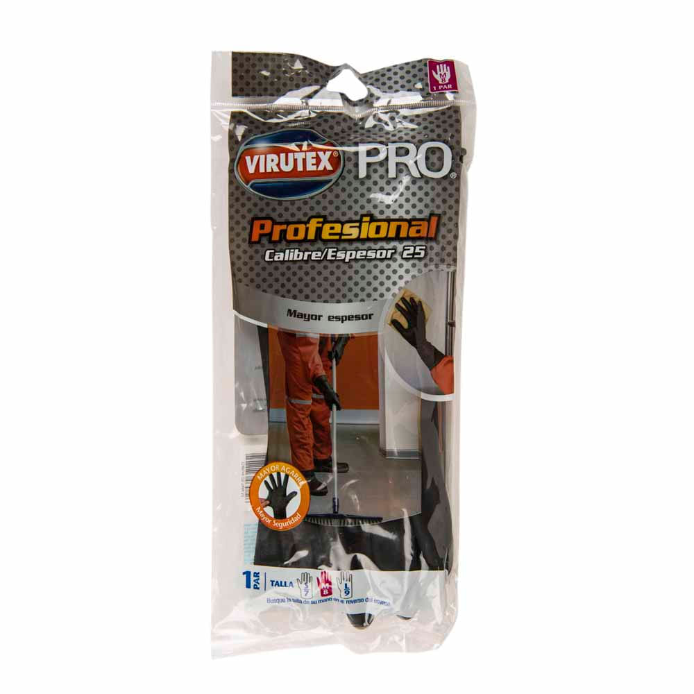 Guante VIRUTEX Negro 25 talla 8
