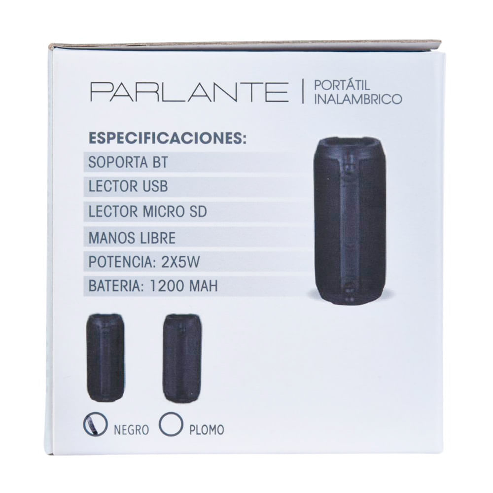 Parlante bluetooth 10w Prolink Negro